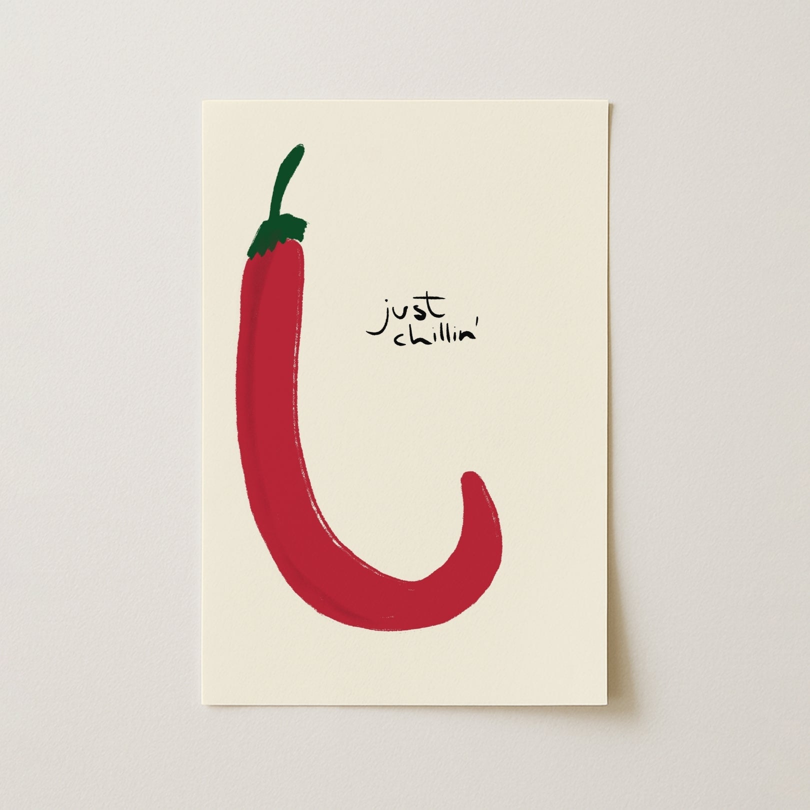 Just Chillin’ Wall Art – Funny Kitchen Print