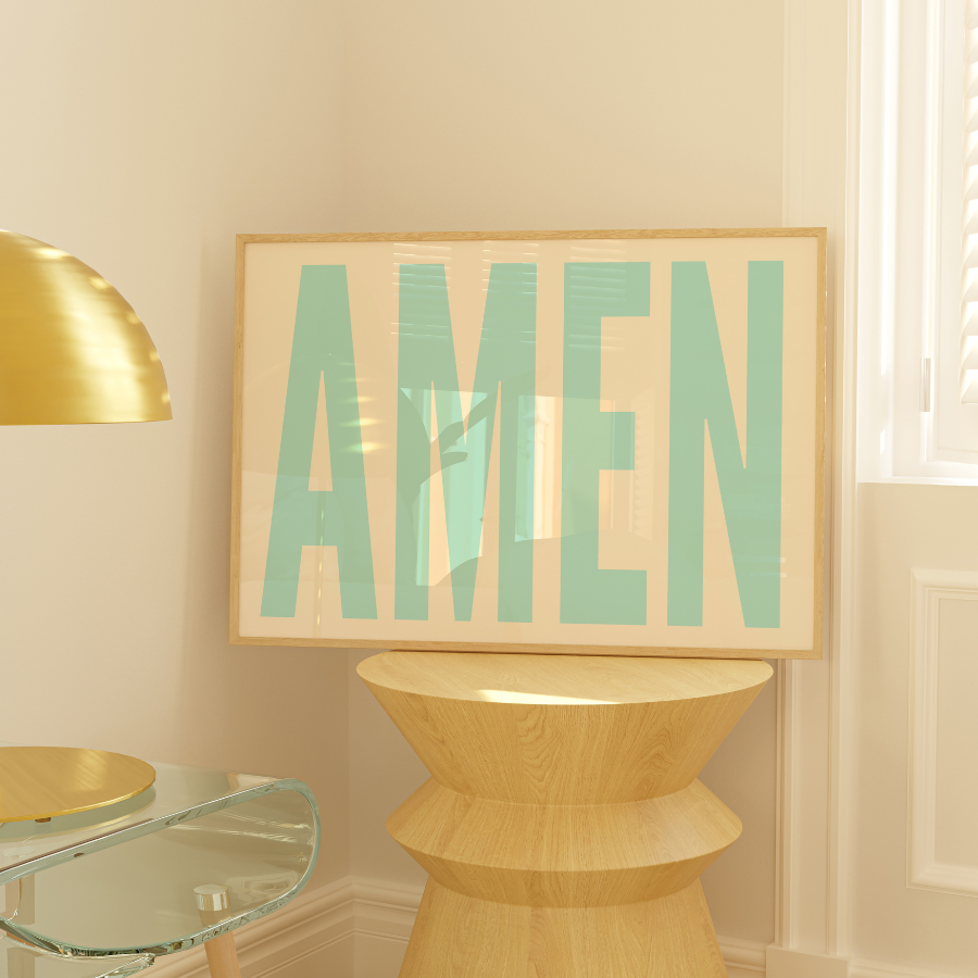 Amen Wall Art – Trendy Christian Home Decor