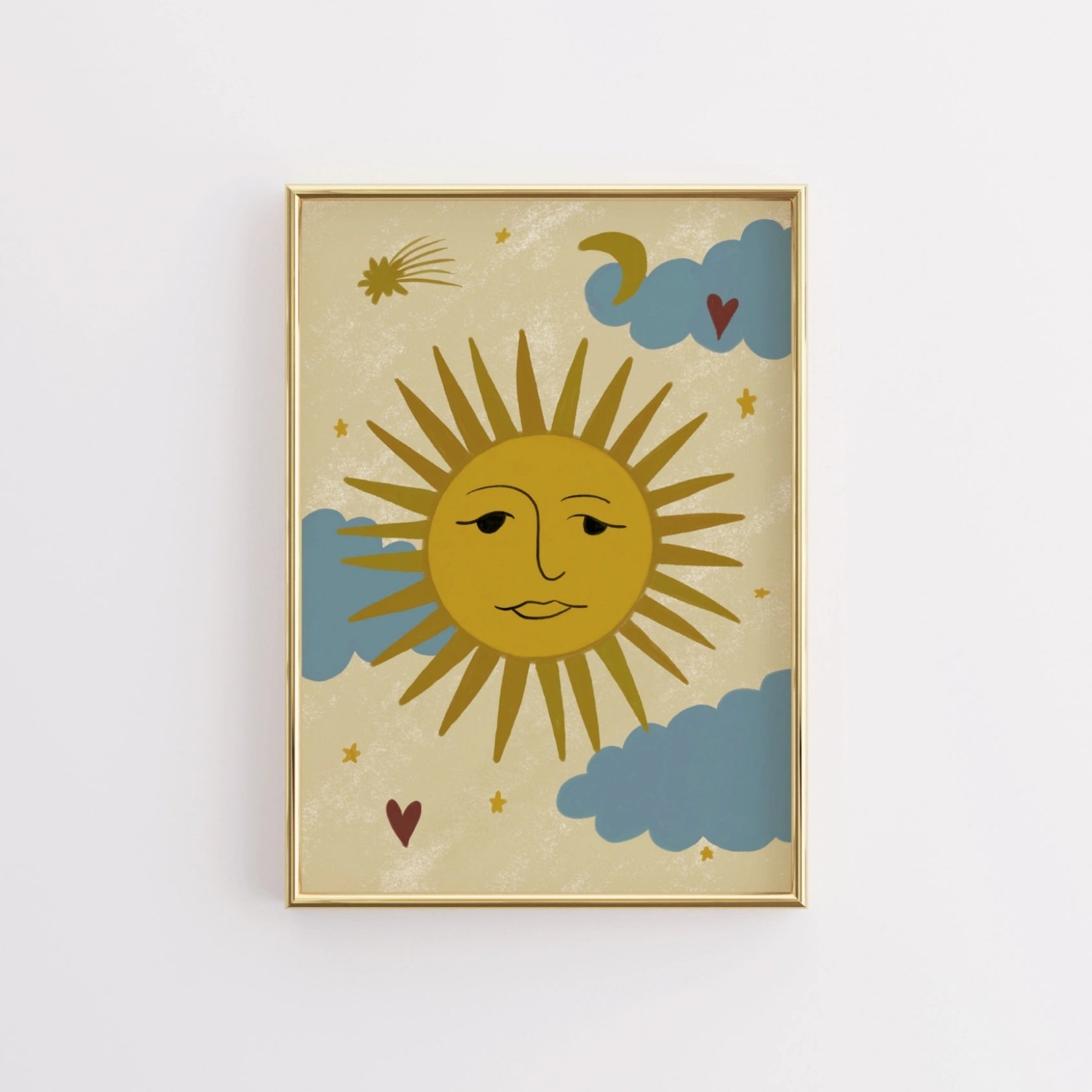 Arte murale celeste d'epoca