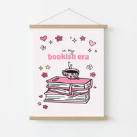 In My Bookish Era – Pink Book Stack Print