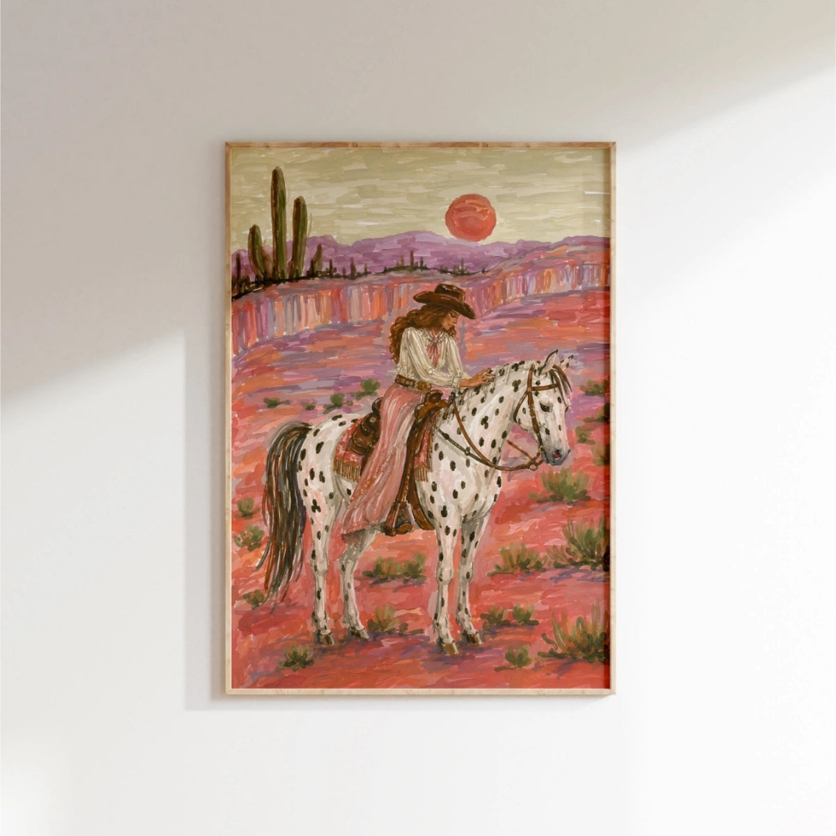 Lámina de vaquera del desierto