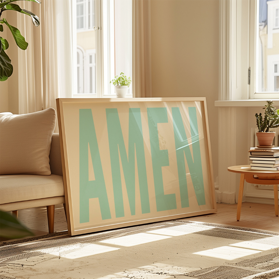 Amen Wall Art – Trendy Christian Home Decor