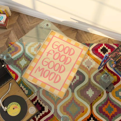 Good Food Good Mood Wall Art – Bold Kitchen Print