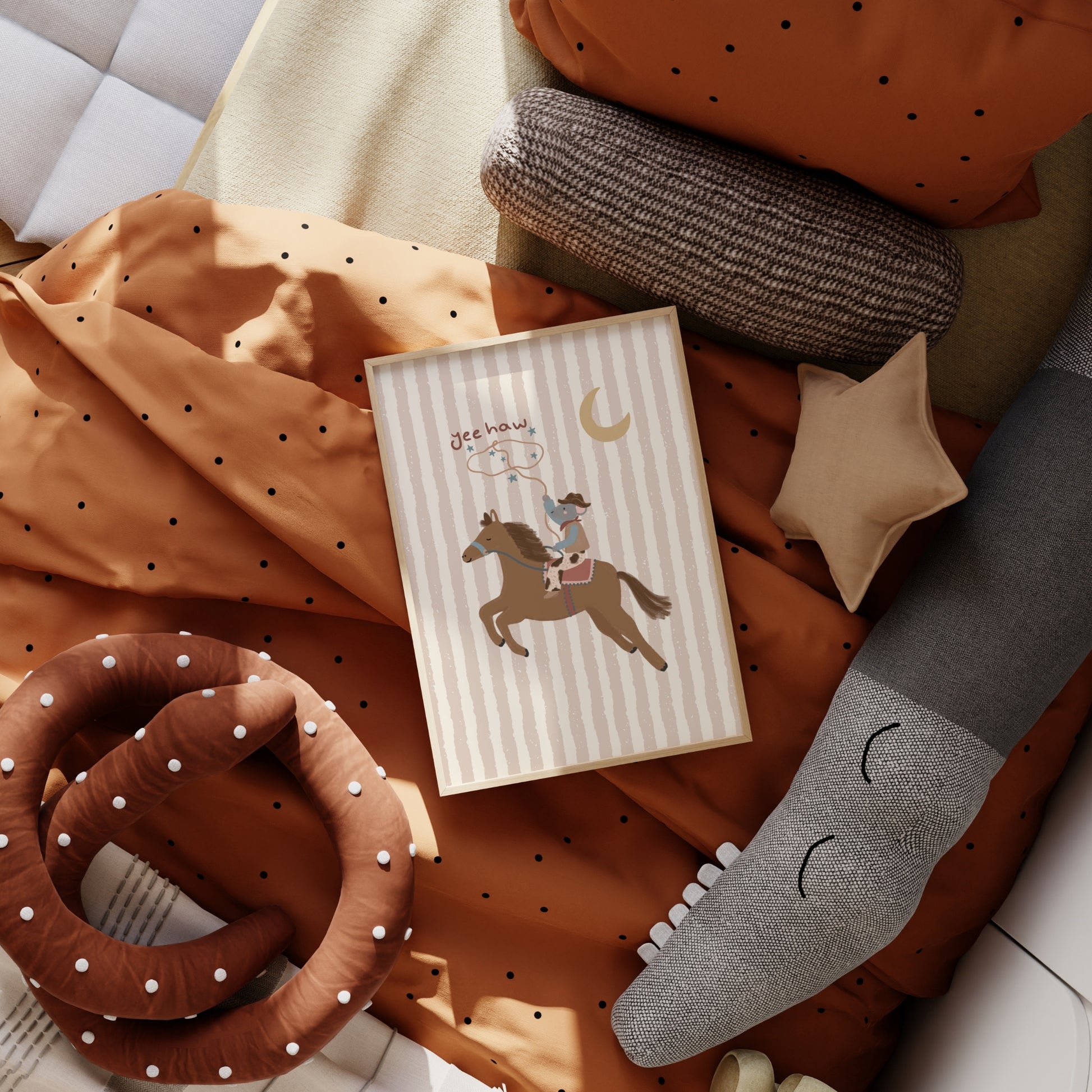 Yee Haw Cowboy Poster