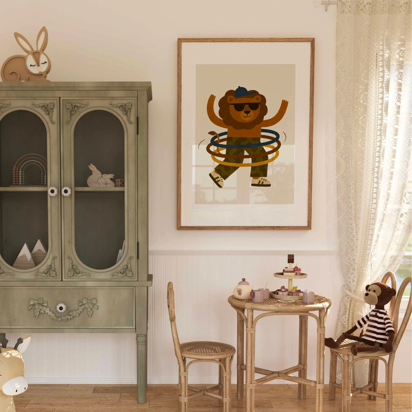 Cool Lion Nursery Print