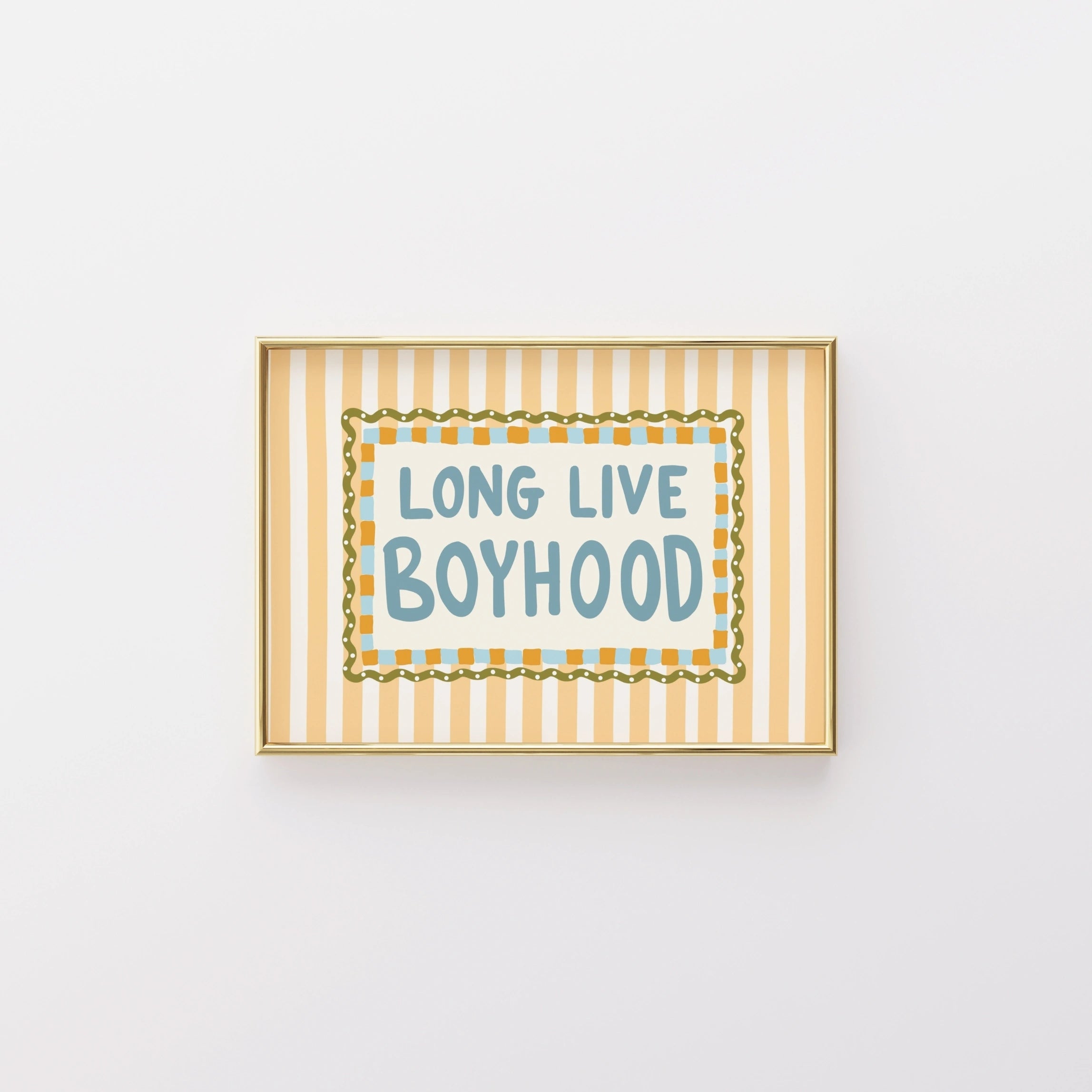 Long Live Boyhood Nursery Print