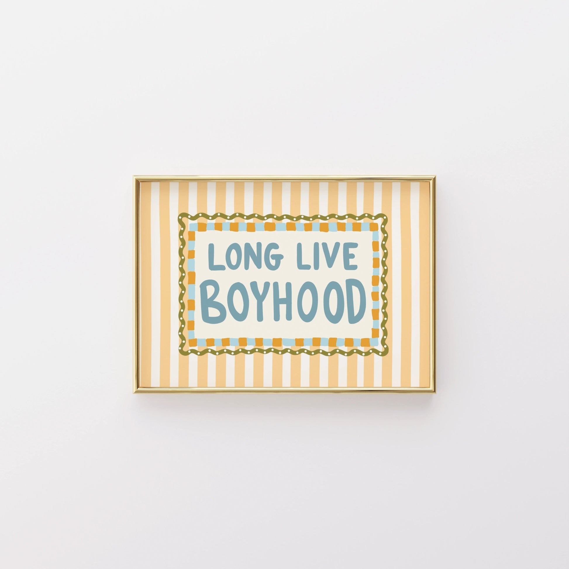 Long Live Boyhood Nursery Print