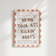 Bring Your Kickin’ Boots – Coastal Wall Art