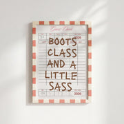Boots, Class & a Little Sass – Arte de pared costera