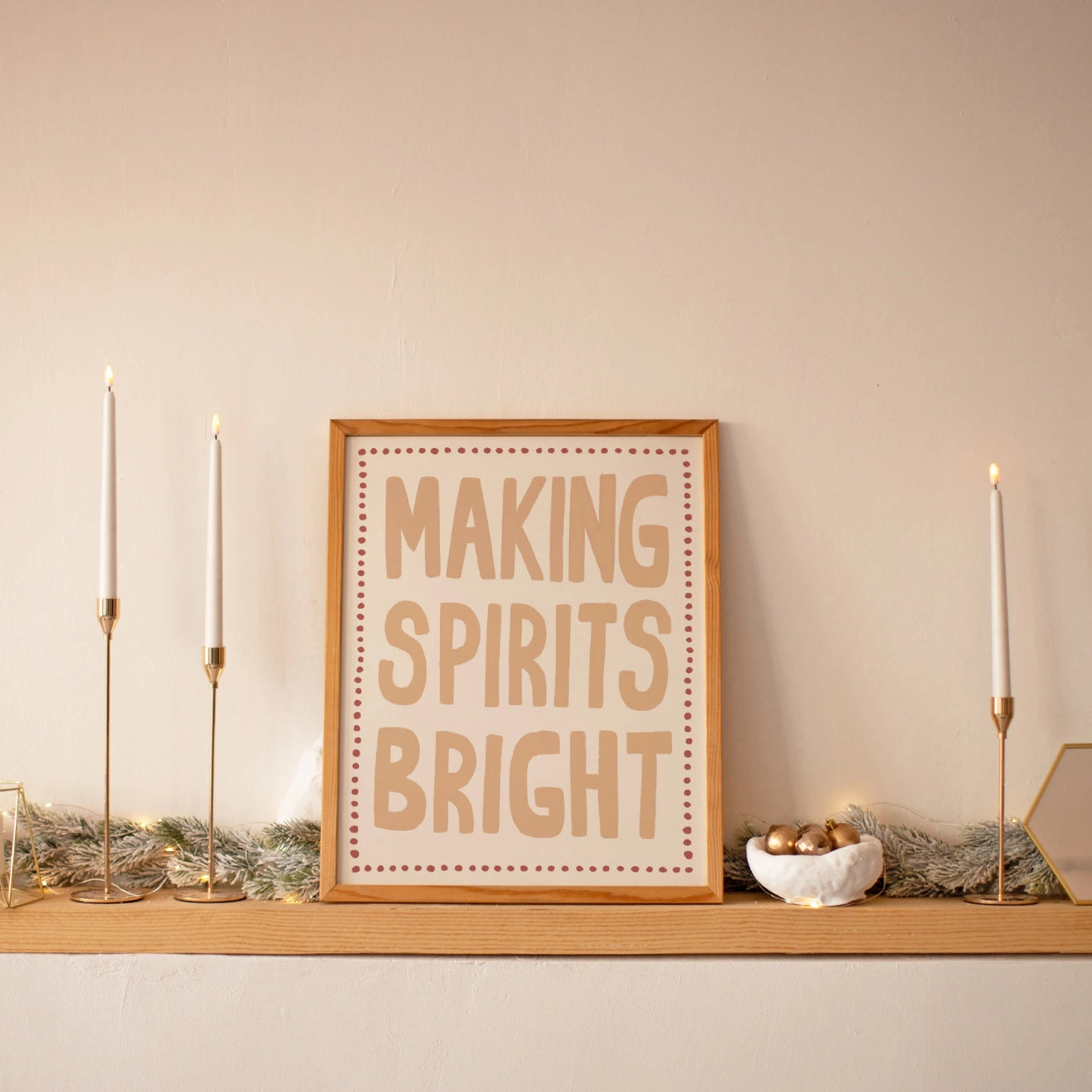 Making Spirits Bright Wall Art