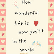 Wonderful Life Pink & Yellow – Nursery & kids wall art