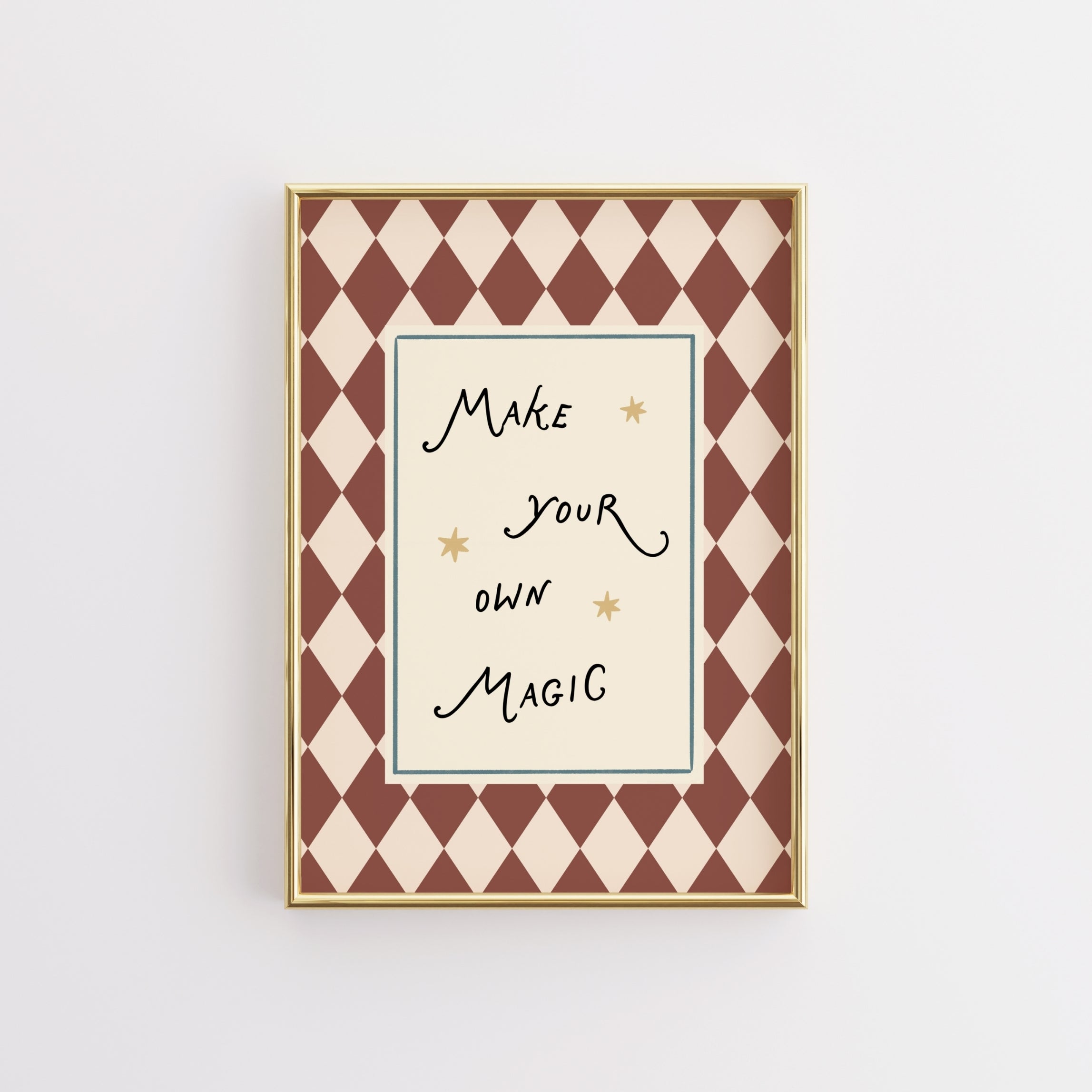 Arte da parete tipografica motivazionale