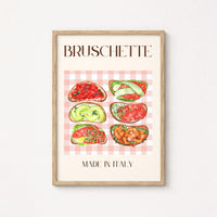 Bruschetta Wall Art – Italian Kitchen Decor, Kitchen Wall Decor