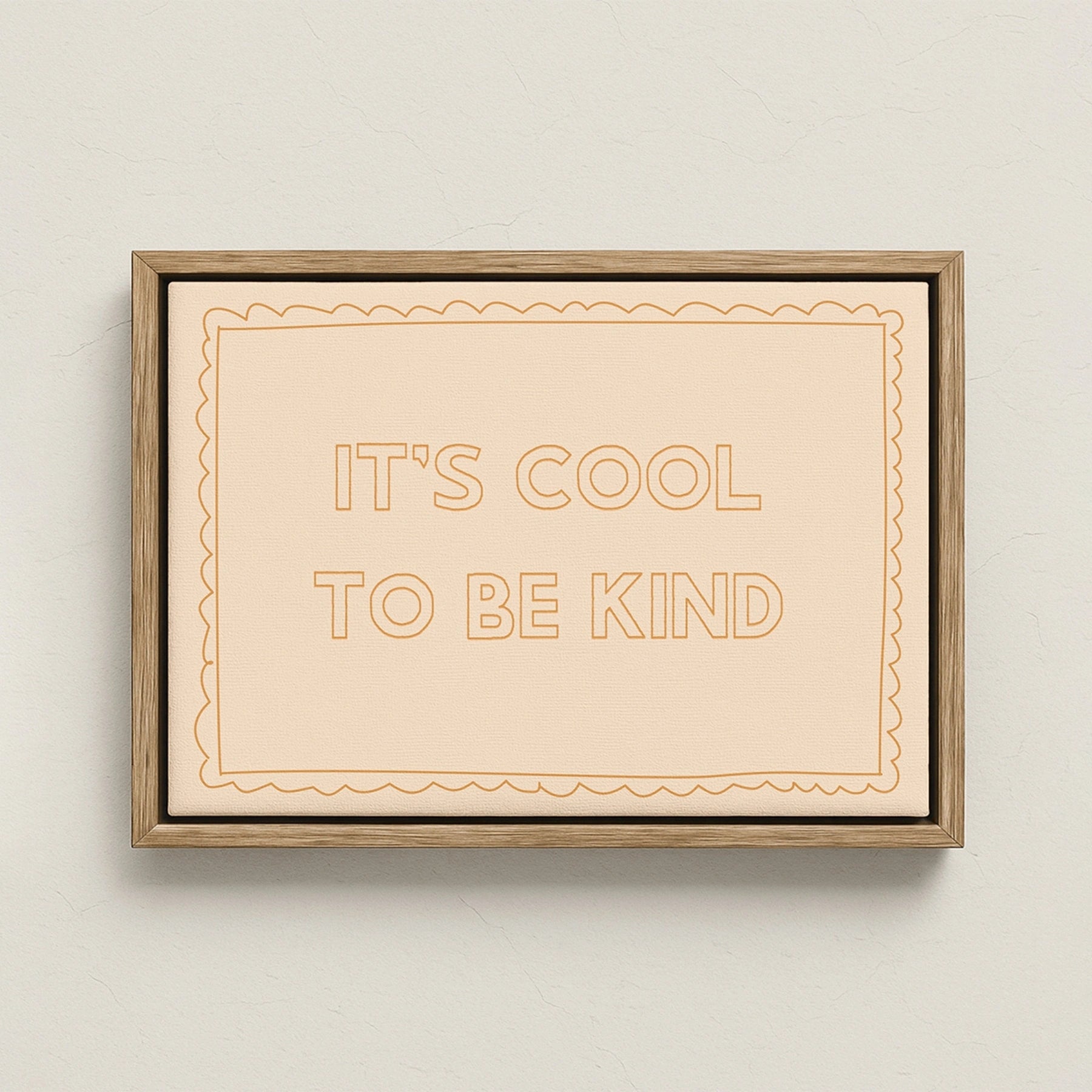It’s Cool to Be Kind – Nursery & Kids Canvas Wall Art