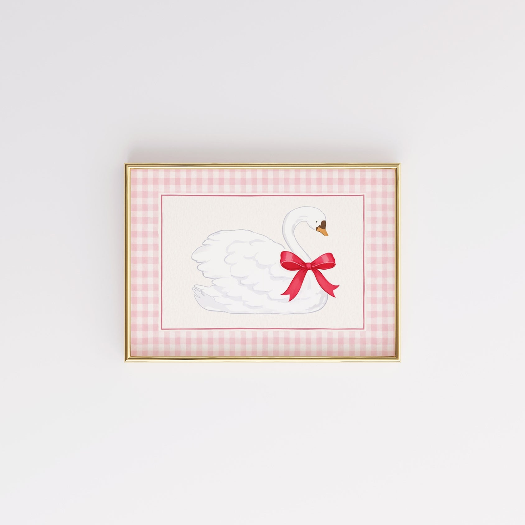 Swan Nursery Print
