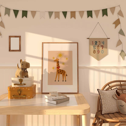 Giraffe Nursery Print