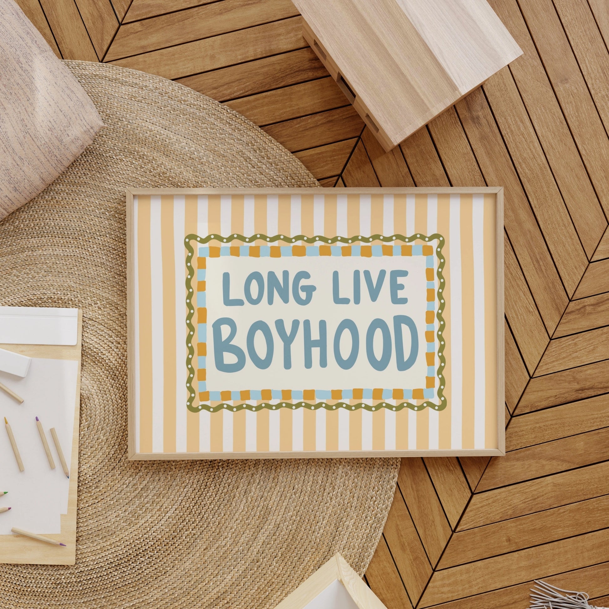 Long Live Boyhood Nursery Print