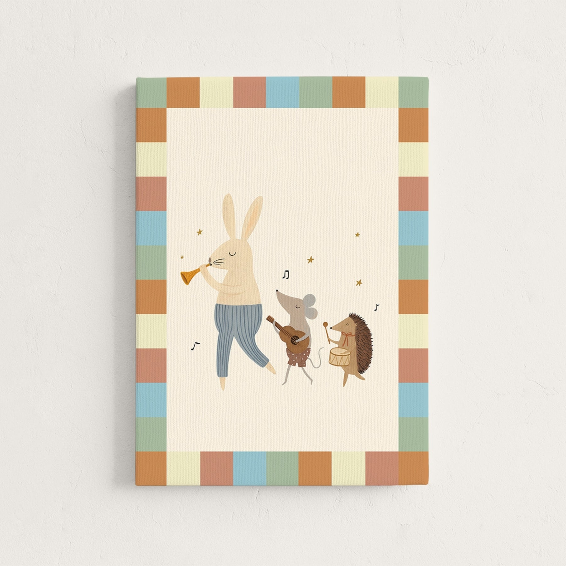 Retro Musical Nursery Canvas Decor