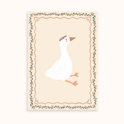 Goose, Bunny & Flowers – Nursery & Kids Wall Art Set of 3