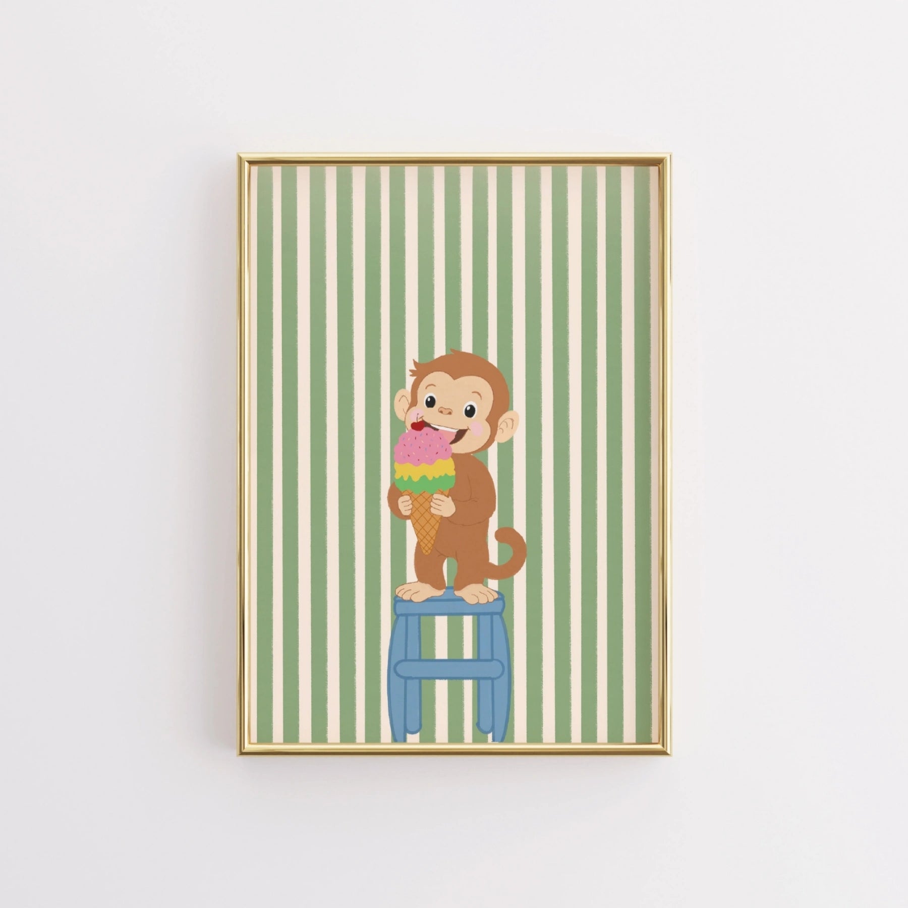 Poster con scimmietta adorabile