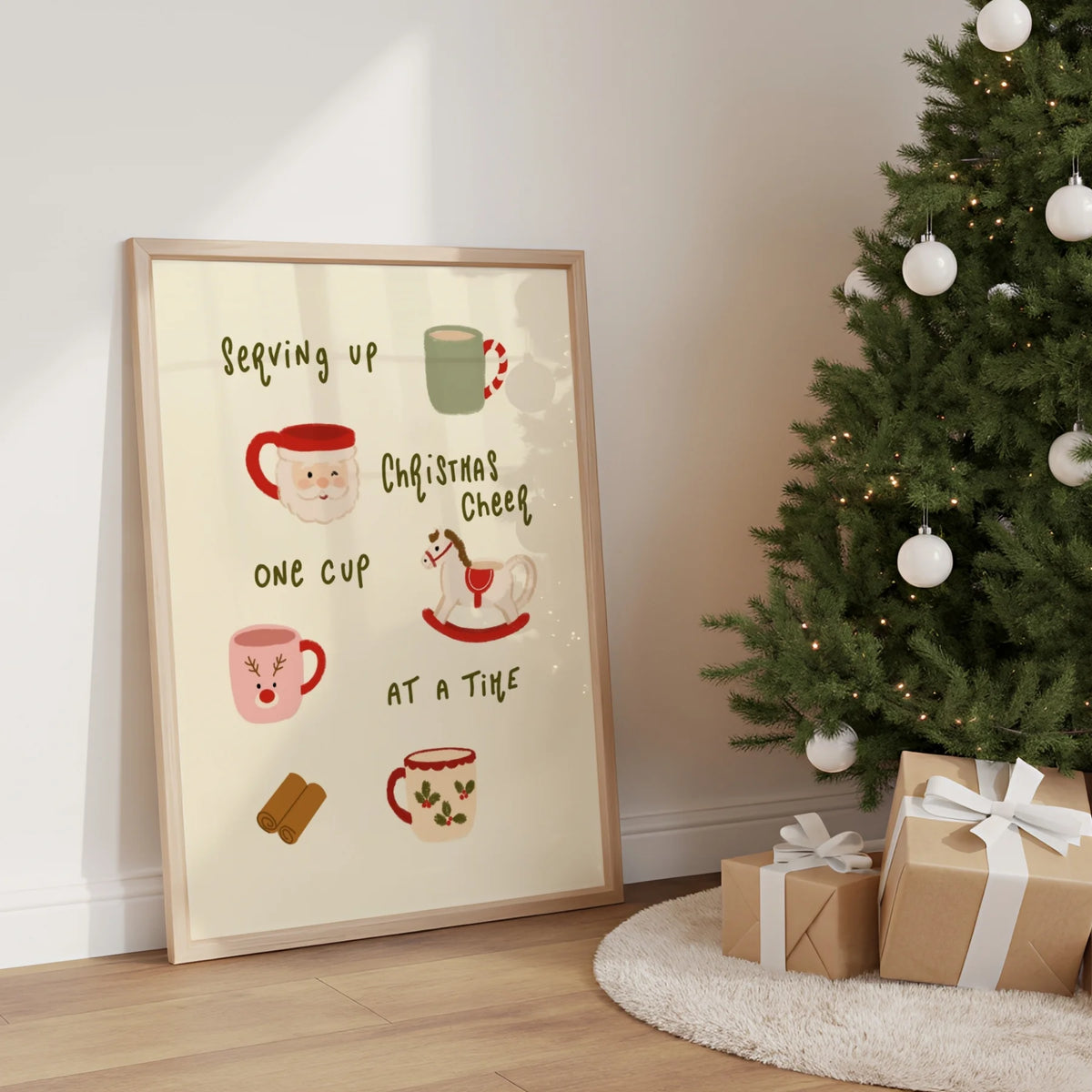 Christmas Cheer Coffee Mugs – Póster de Navidad
