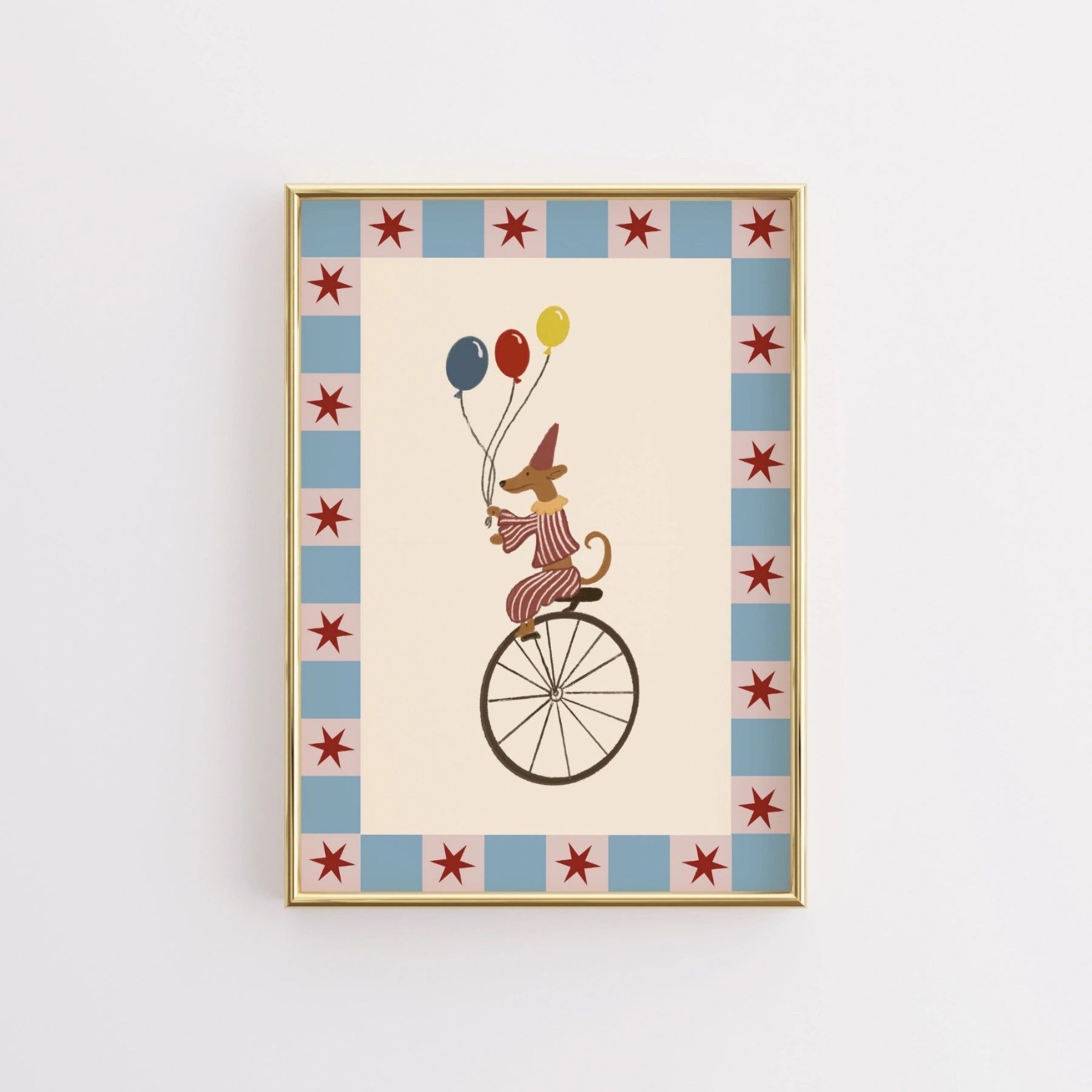 Circus Dog Nursery Print