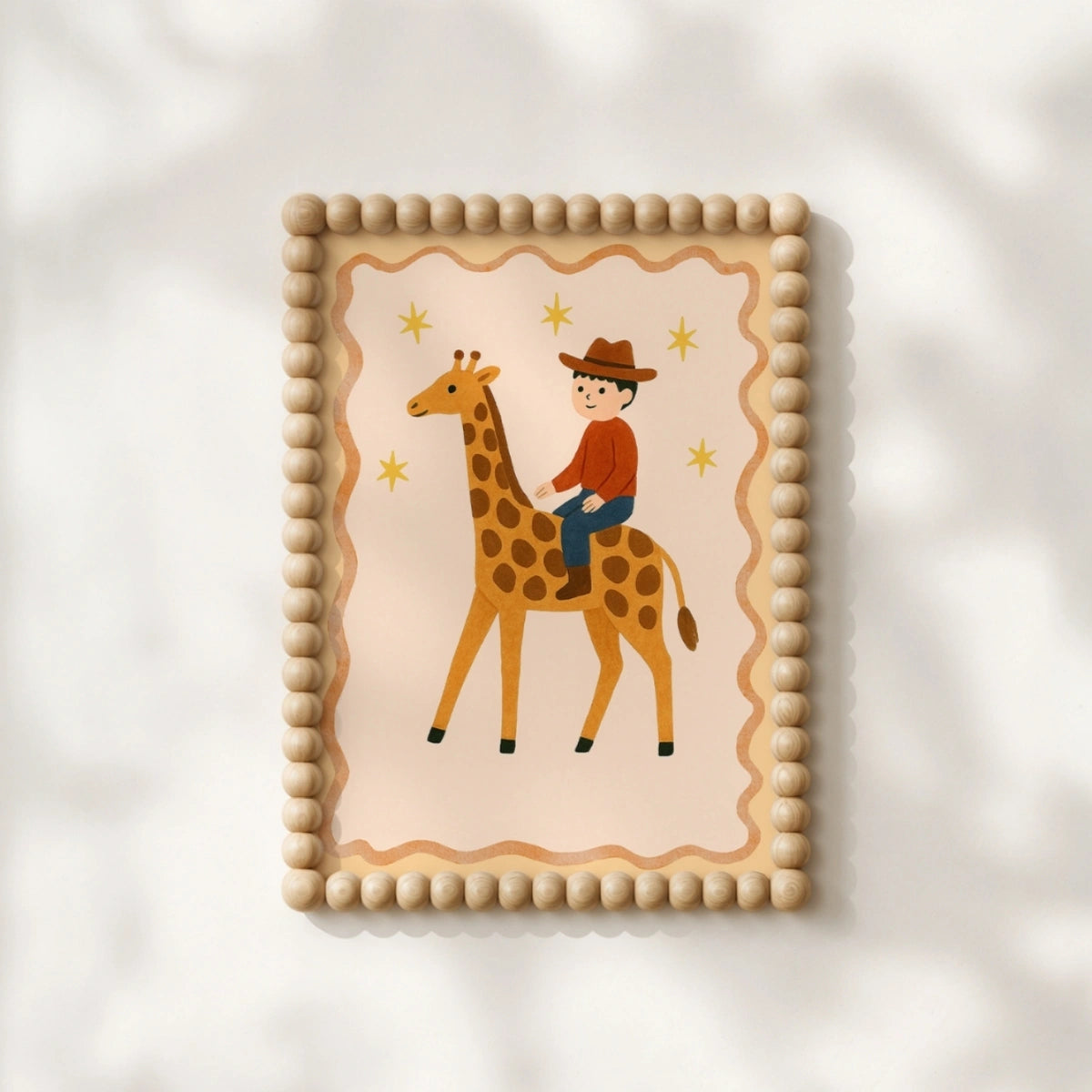 Cowboy Nursery Print, Colorful Kids Decor