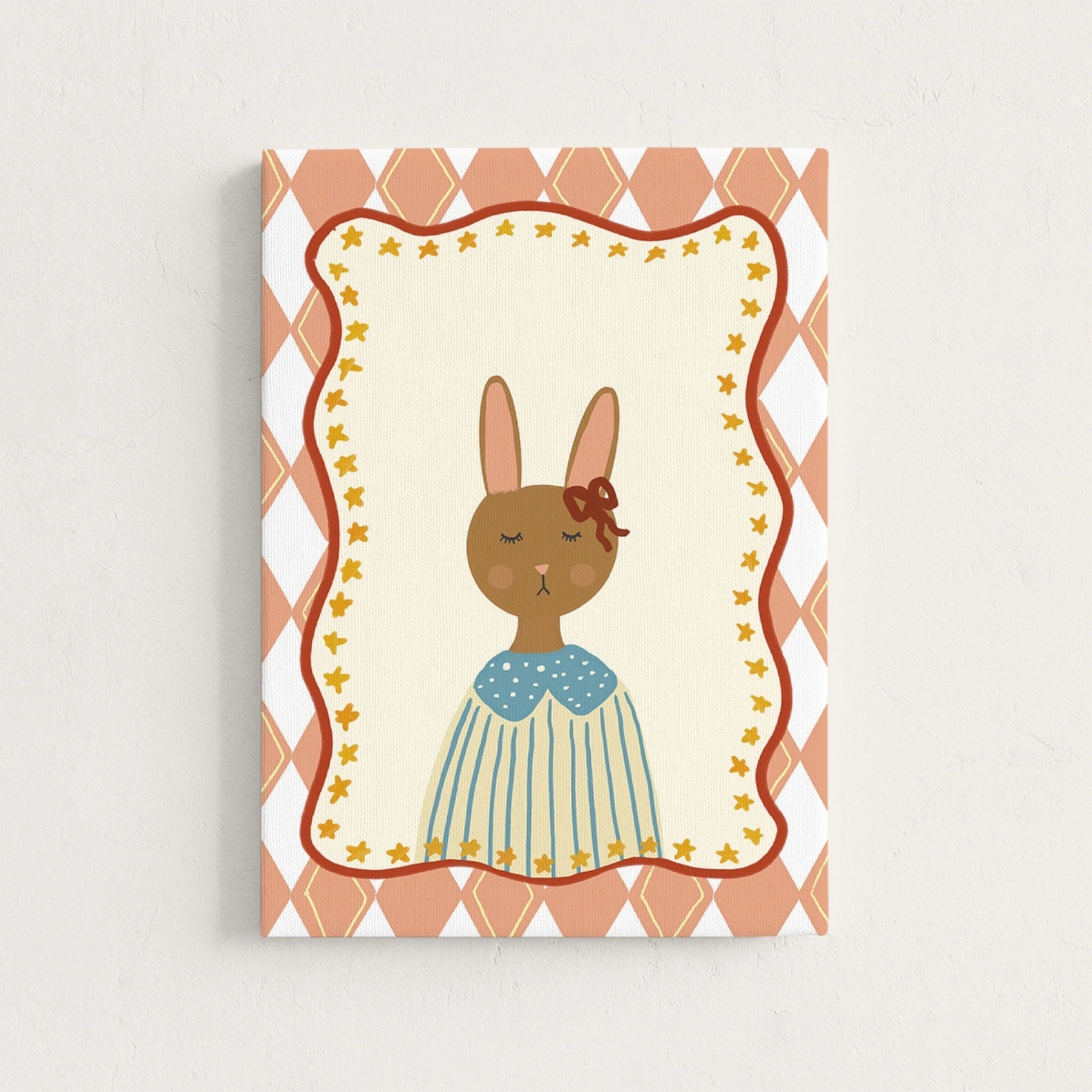 Vintage Bunny Canvas Wall Art
