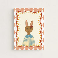Vintage Bunny Canvas Wall Art