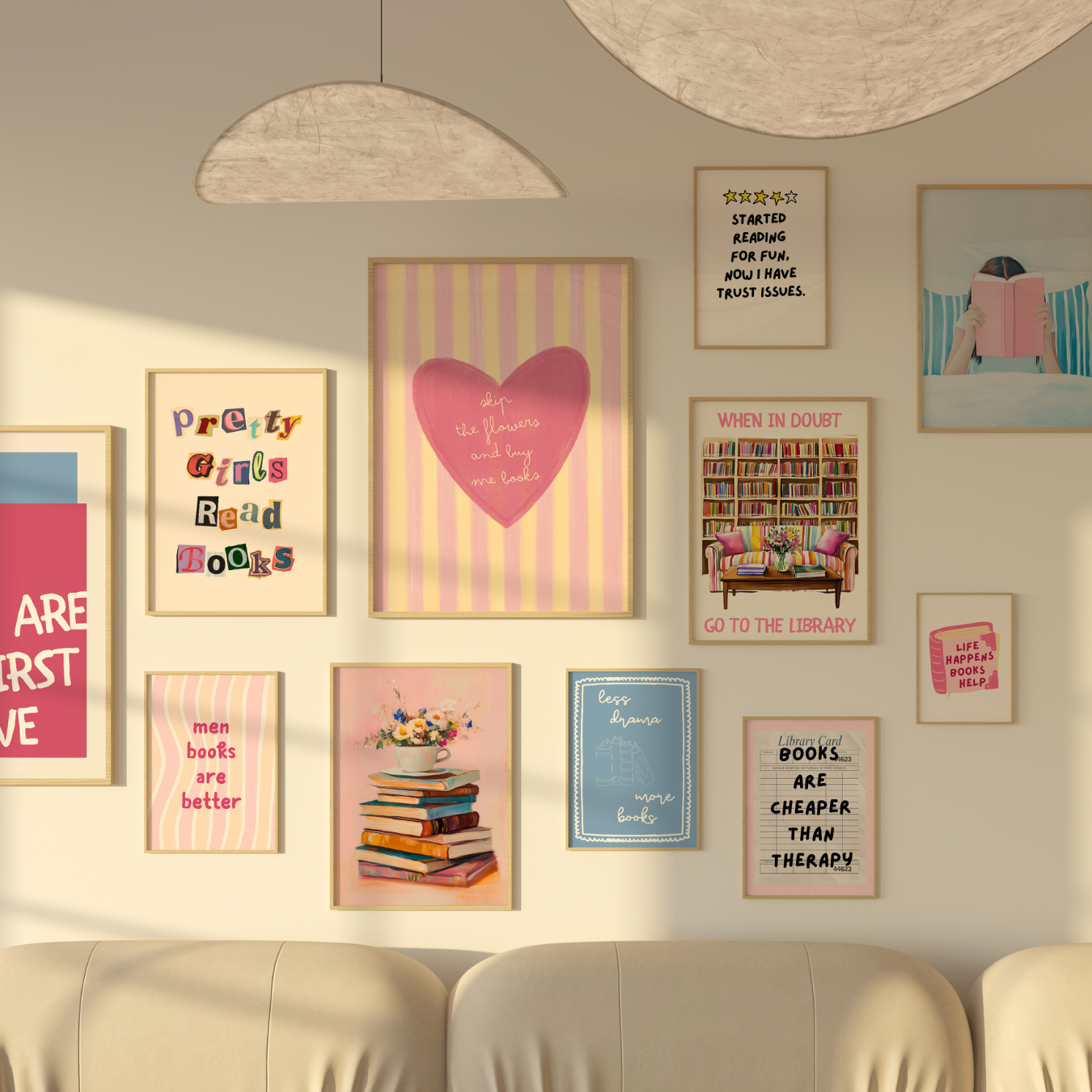 Handmade Bookish Decor, over 100 Prints