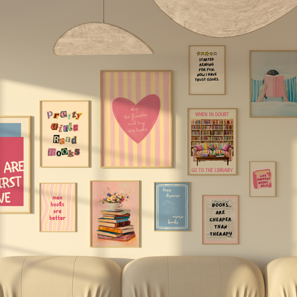Handmade Bookish Decor, over 100 Prints