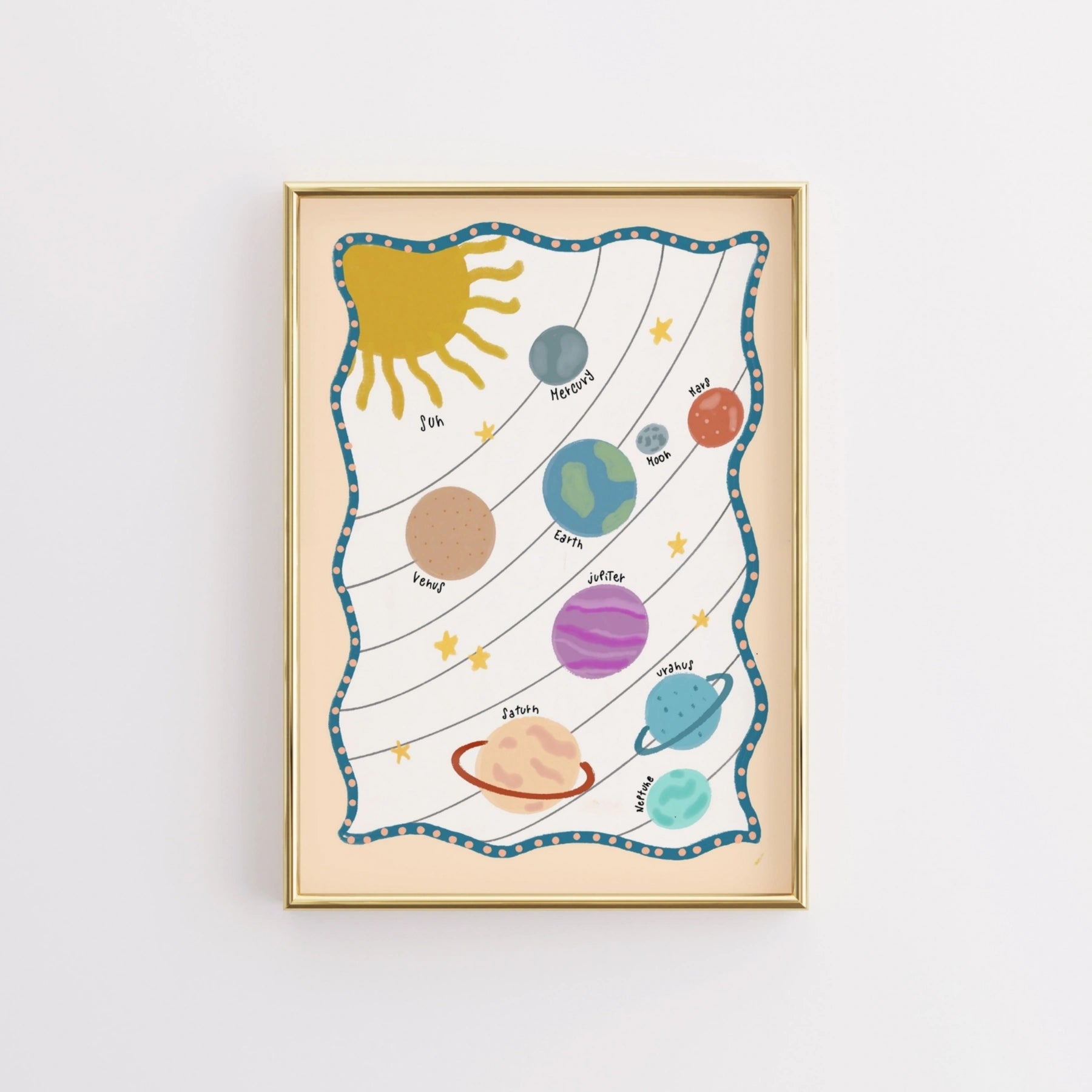 Stampa di Spazio e pianeti