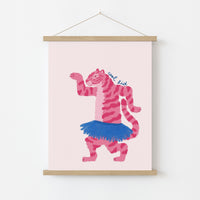 Cool Kid Tiger Wall Art – Stampa divertente e massimalista