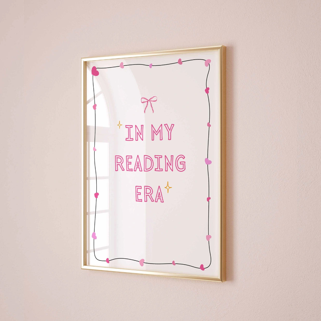 In My Reading Era - Pink Preppy Print