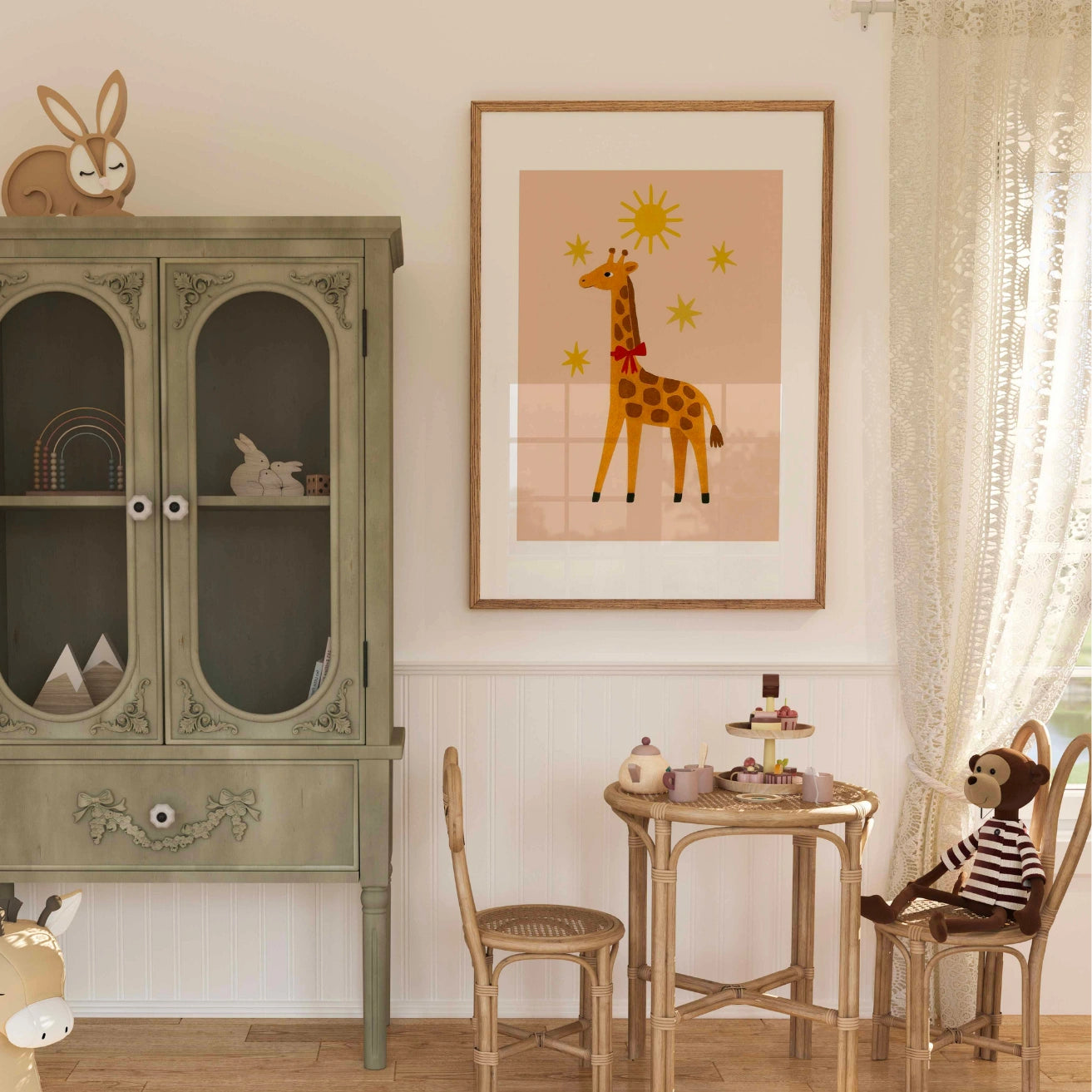 Giraffe Nursery Print