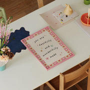 Wonderful Life Pink & Yellow – Nursery & kids wall art