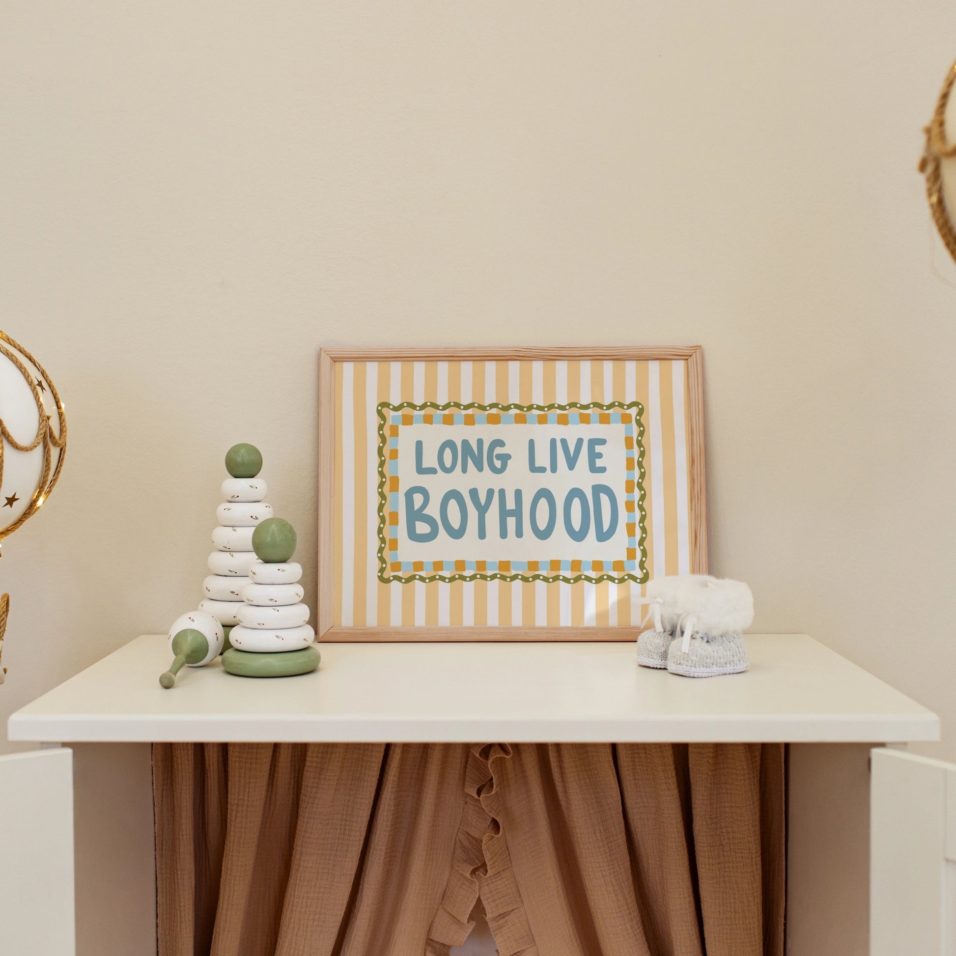 Long Live Boyhood Nursery Print