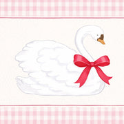 Swan with Pink Bow – Nursery & Kids wall art