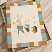 Woodland Band – Nursery & Kids Canvas Wall Art