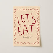 Let’s Eat - Poster da cucina