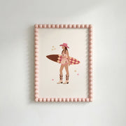 Coastal Cowgirl Surfer Girl - Poster costiero
