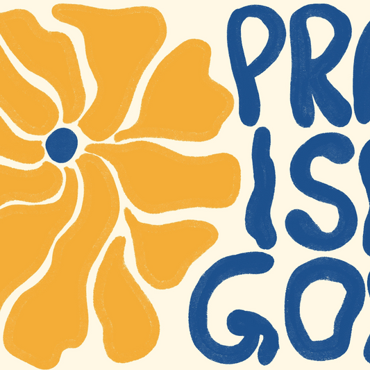 Praise God Print – Bold Christian Wall Art