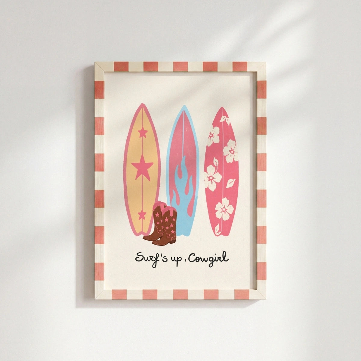 Surf’s Up Cowgirl Wall Art