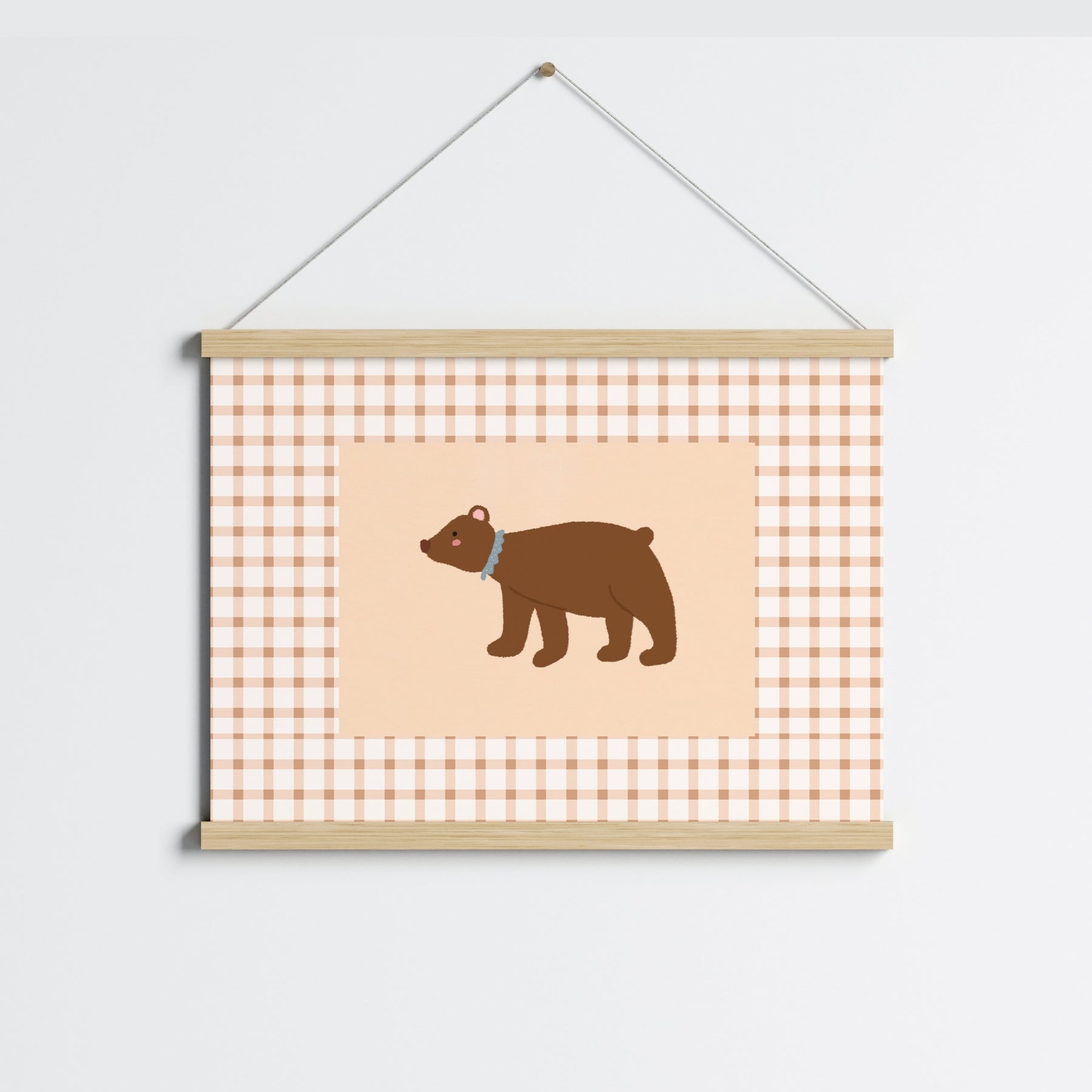 Brown Bear Nursery Print