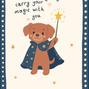 Carry Your Magic Puppy – Nursery & kids wall art