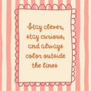 Always Color Outside the Lines – Nursery & Kids wall art