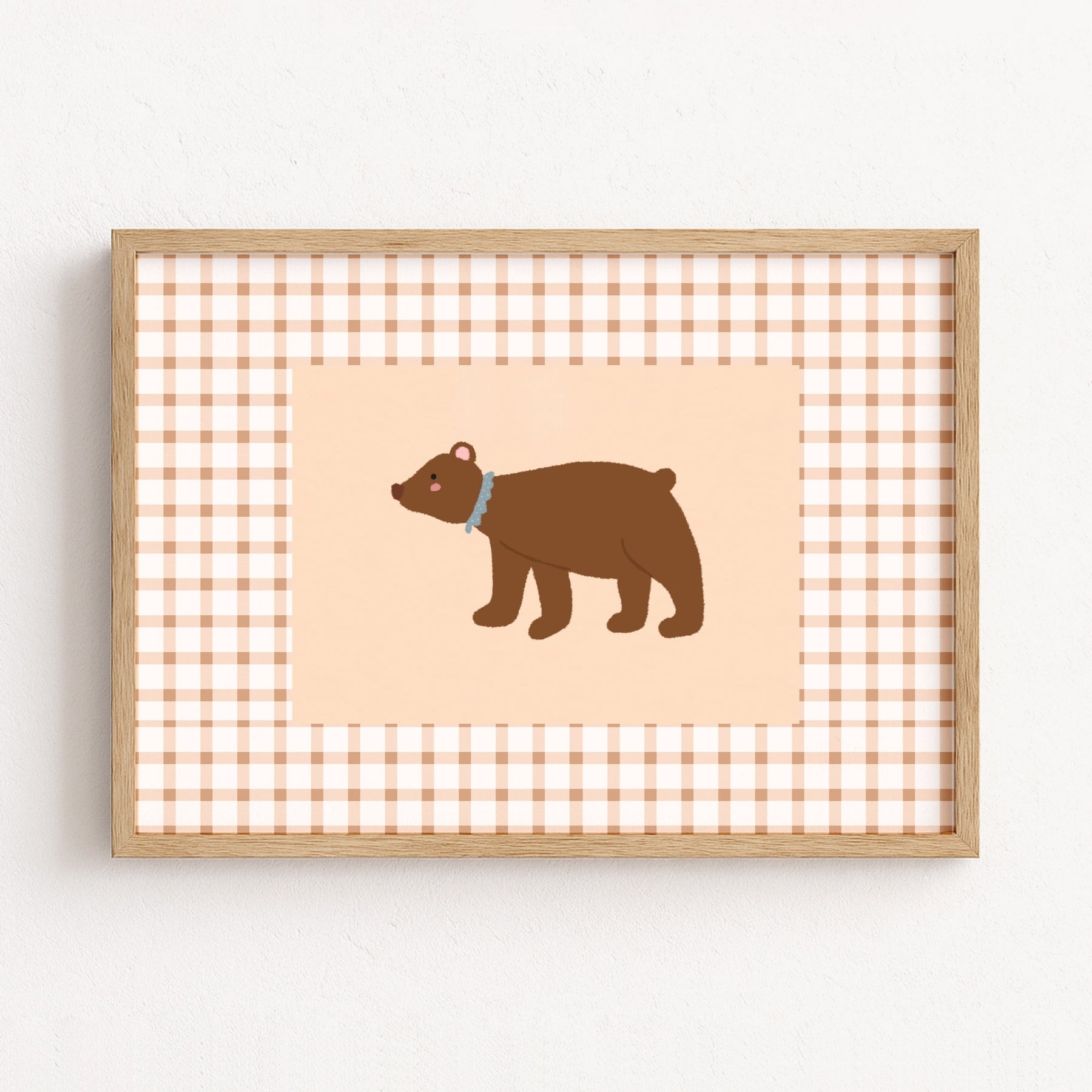 Brown Bear Nursery Print