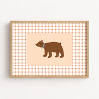 Brown Bear Nursery Print
