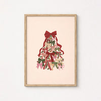 Christmas Bow Tree – Christmas Wall Art