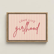 Long Live Girlhood – Nursery & Kids Canvas Wall Art